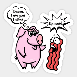 Bacon I'm Your Father Bacon and Pig Sticker